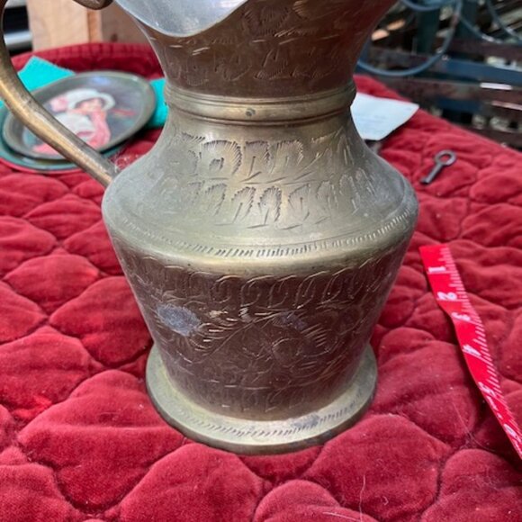 Brass Vase and Pitcher - Picture 6 of 8